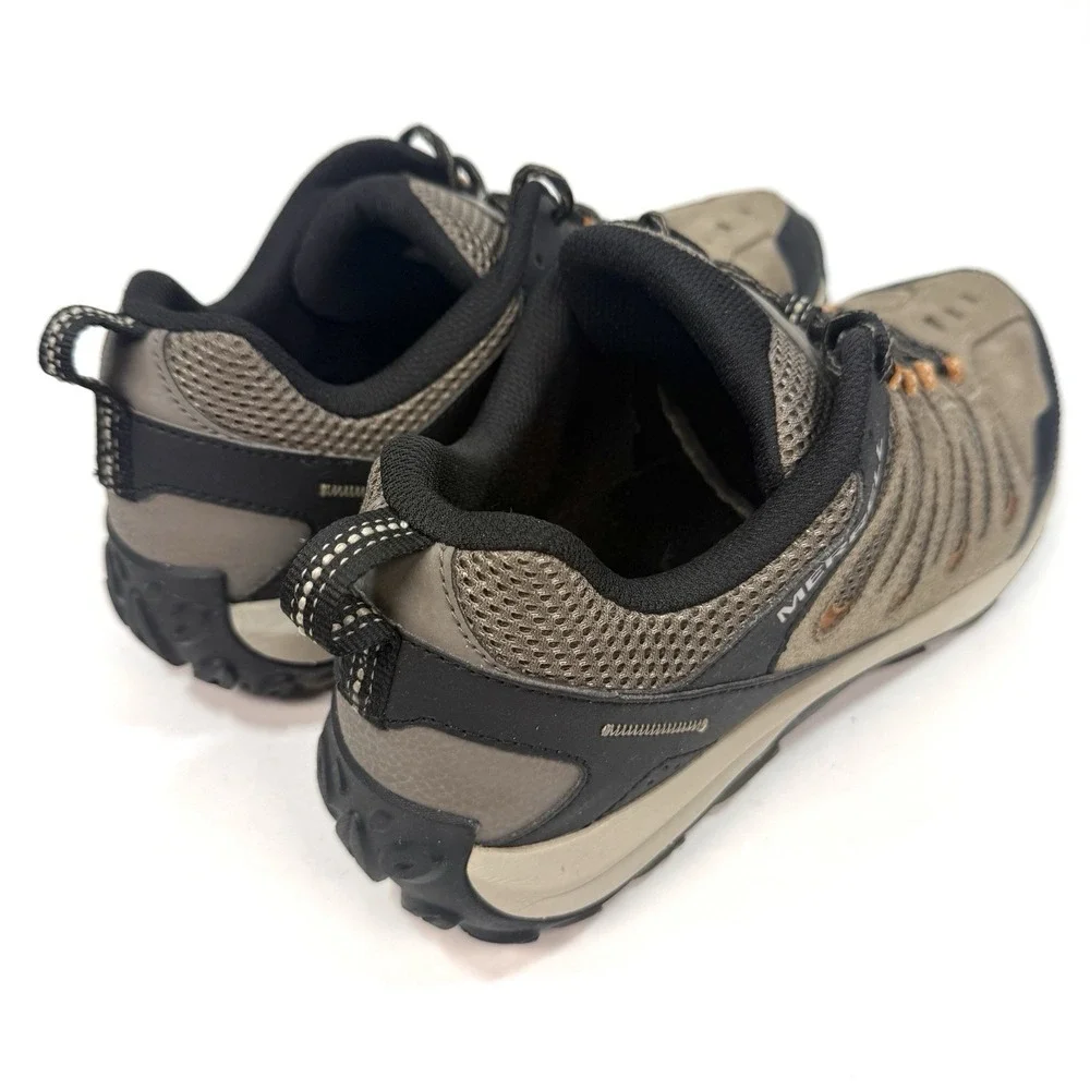 Merrell Mens 12 Hiking Trail Shoes Suede Mesh Outdoor Walking Brown J036949